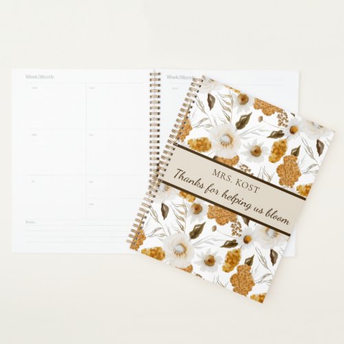 Thanks For Helping Us Bloom Planner