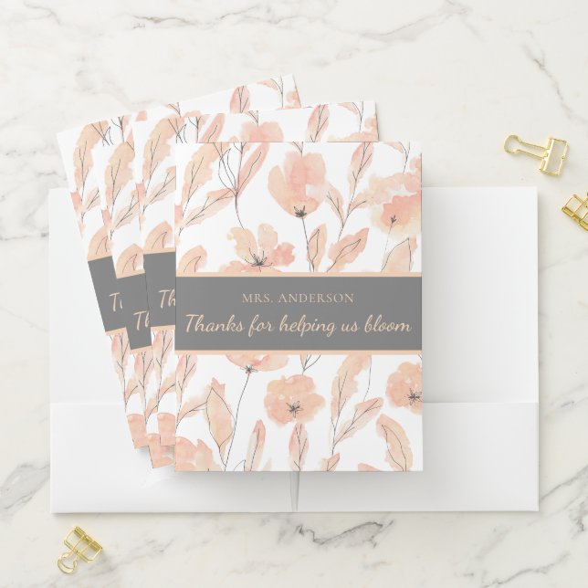 Thanks For Helping Us Bloom Pocket Folder (In Situ)