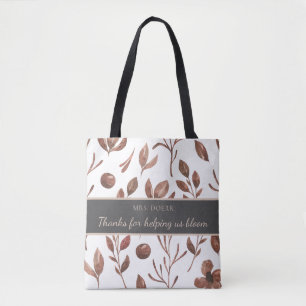 Thanks For Helping Us Bloom Teacher Tote Bag