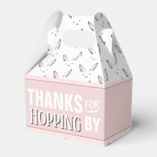 Thanks for Hopping By Bunny Rabbit Happy Easter Favor Boxes
