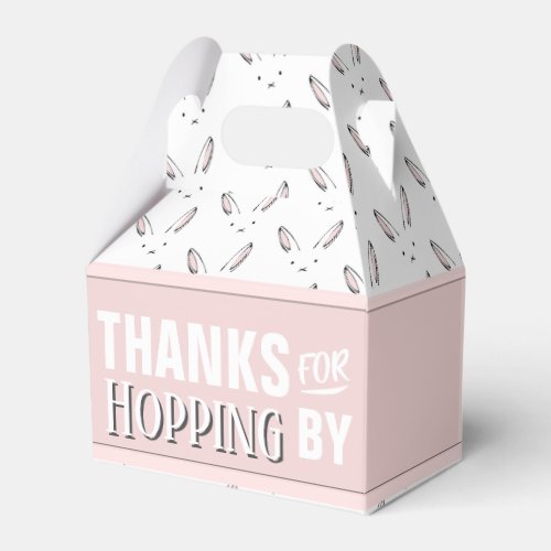 Thanks for Hopping By Bunny Rabbit Happy Easter Favor Boxes