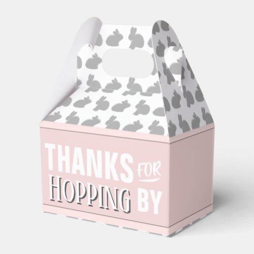 Thanks for Hopping By Bunny Rabbit Happy Easter Favor Boxes