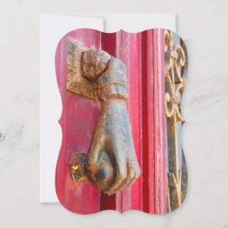 Thanks For Lending A Hand!/Brass Hand Door Knocker