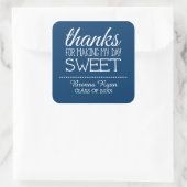 Thanks for Making My Day Sweet - Class of 2015 Square Sticker (Bag)