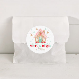 Thanks for Making School Merry & Bright Christmas Classic Round Sticker