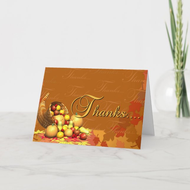 Thanks...for nothing! letterpress thank you card (Front)
