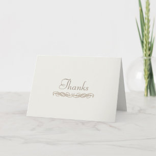 Thanks for Nothing Letterpress Thank You Card