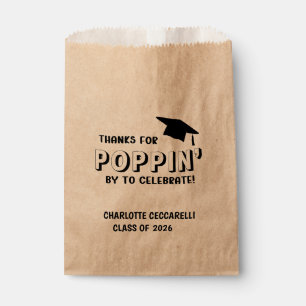 Thanks for POPPIN' by Graduation  Favor Bag