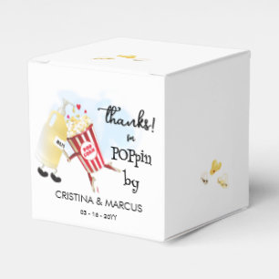 Thanks For Poppin By Popcorn Favor Boxes