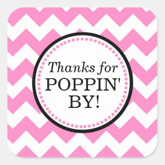 Thanks For Popping By Stickers | Zazzle