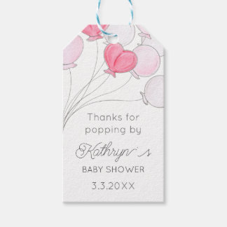 Thanks for Popping by Baby Balloon Favor Tag