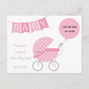 Thanks for "popping by" Baby Shower EOS favor card