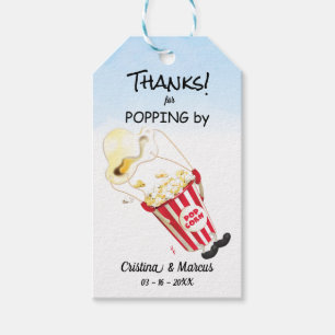 Thanks for Popping By Popcorn Event Gift Tags