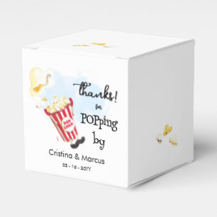 Thanks For Popping By Popcorn Favor Boxes