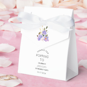 Thanks for Popping By Retirement Party Favor Boxes