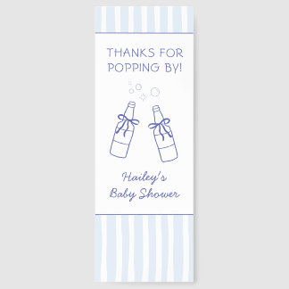 Thanks For Popping By Soda Bottle Blue Bookmarks
