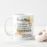 Thanks For Putting Up W/ My Spoiled Brother Funny Coffee Mug at Zazzle