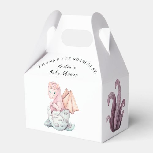 Thanks For Roaring By Dragon Baby Shower Favor Boxes