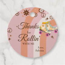 Thanks for Rollin' With Me Roller Skate Birthday