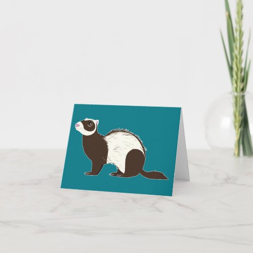 Thanks for Taking Care of My Ferret Thank You Card