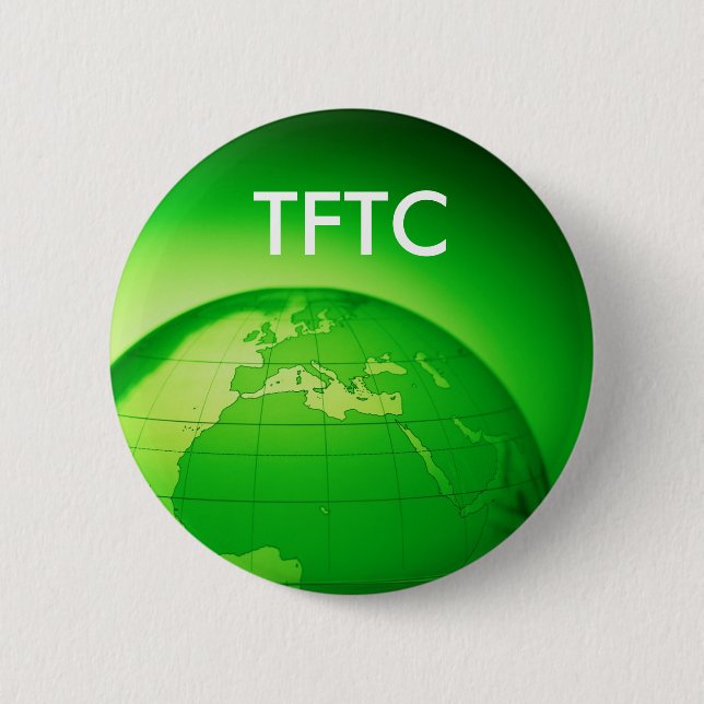 Thanks For The Cache TFTC Geocaching Swag Pinback Button (Front)