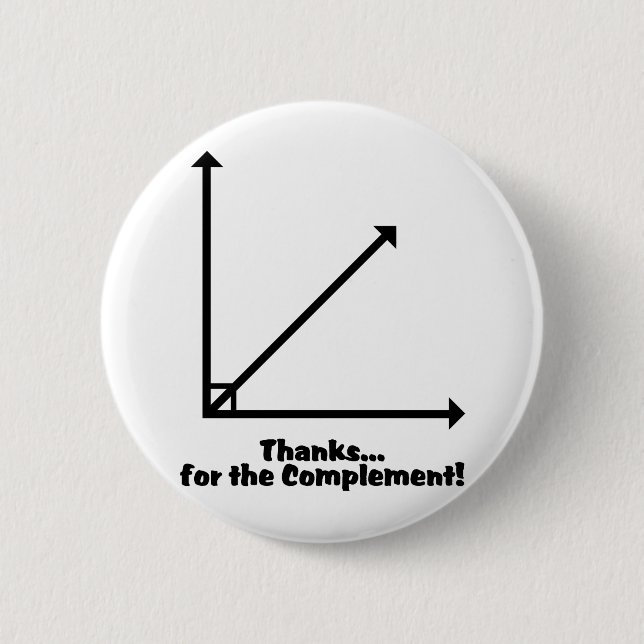 thanks for the complement button (Front)