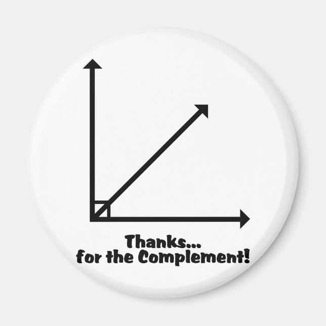 thanks for the complement magnet (Front)