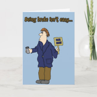 thanks for the divorce! letterpress thank you card