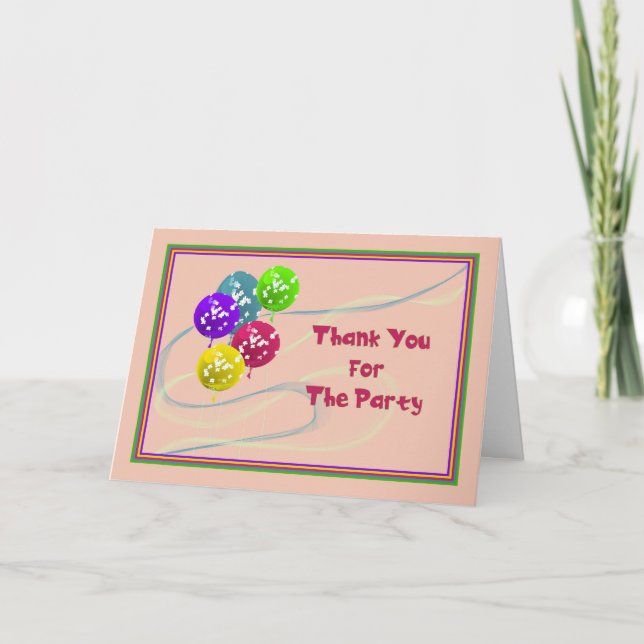 Thanks for the Party Card (Front)
