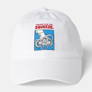"Thanks for the Squeeze Funny Squid Deep Sea Illus Hat