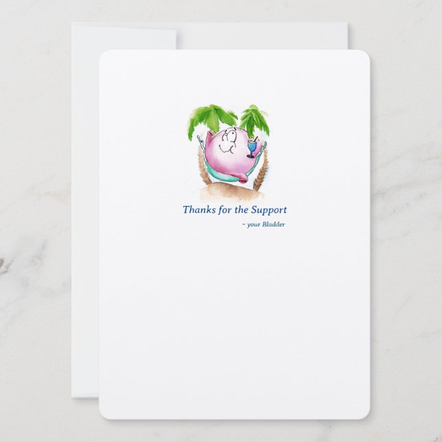 Thanks for the Support! Post Op Get Well Card (Front)
