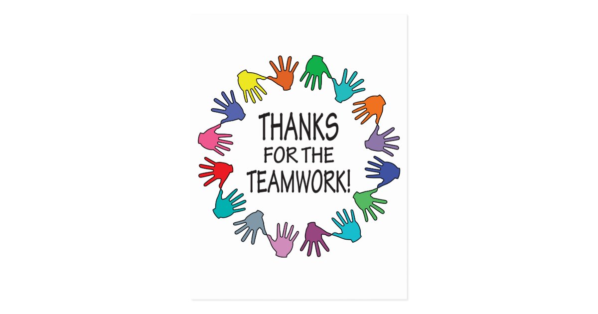 thanking letter for teamwork thanks for the teamwork appreciation card zazzle thanking letter for teamwork thanks for the teamwork appreciation card zazzle