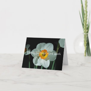 Thanks for Your Hard Work Letterpress Thank You Card