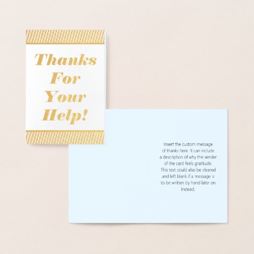 Thanks For Your Help Greeting Card