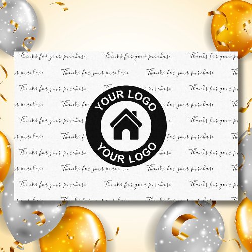 Thanks For Your Purchase Custom Business Logo Tissue Paper
