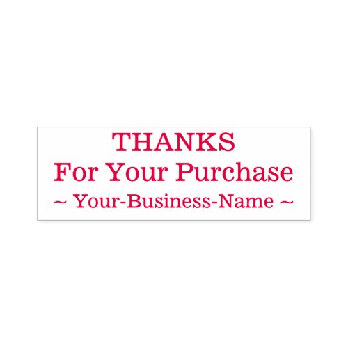 THANKS For Your Purchase Small Business Stamp