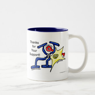 Thanks for Your Support Two-Tone Coffee Mug