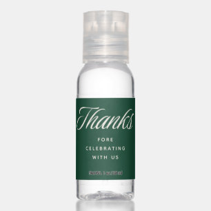 Thanks Fore Celebrating With Us Playful Wedding Hand Sanitizer