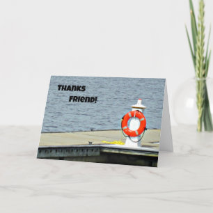 Thanks Friend! Letterpress Thank You Card