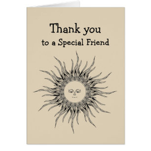 Thanks Friend My Darkest Hour Like the Moon Cards
