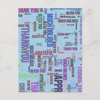 THANKS, from outta space, change text Holiday Post Postcard