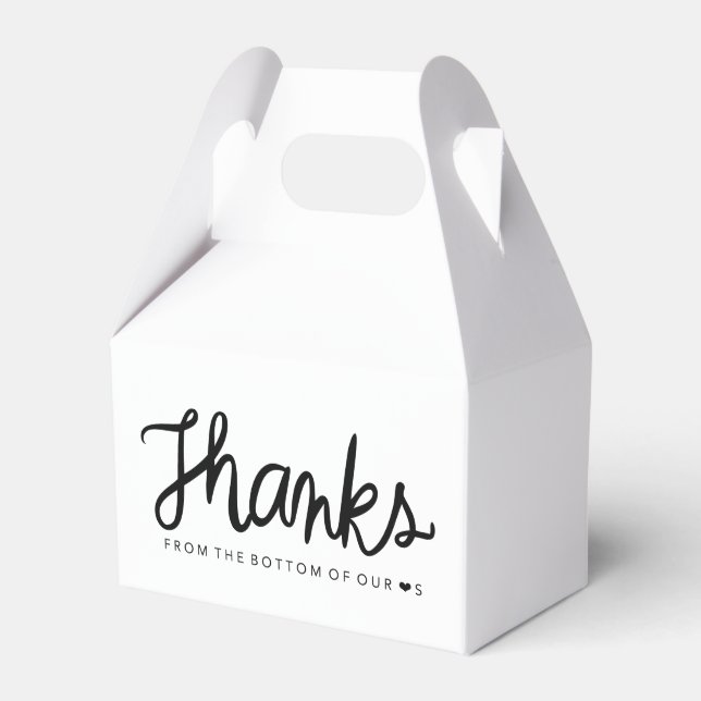Thanks gable box favor box (Front Side)