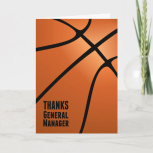 Thanks General Manager for Your Leadership Letterpress Thank You Card