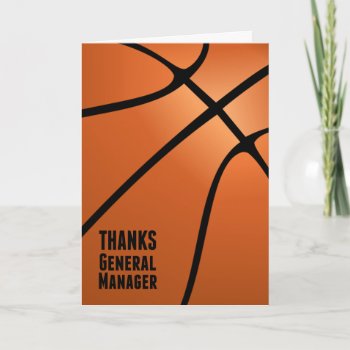 Thanks General Manager For Your Leadership Thank You Card by GoodThingsByGorge at Zazzle