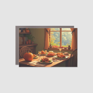 thanks giving day card car magnet