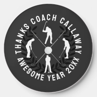 Thanks Golf Coach with His Name and Year Wireless Charger