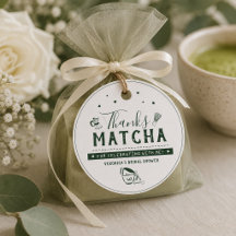 Thanks Matcha Bridal Shower Thank You