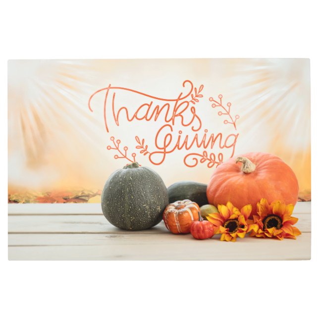 Thanks Metal Wall Art Design (Front)