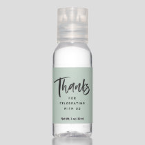 Thanks modern sage green hand sanitizer