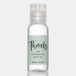 Thanks modern sage green hand sanitizer